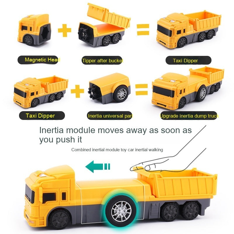 Children's Magnetic  Assembly Transformer Toy Car