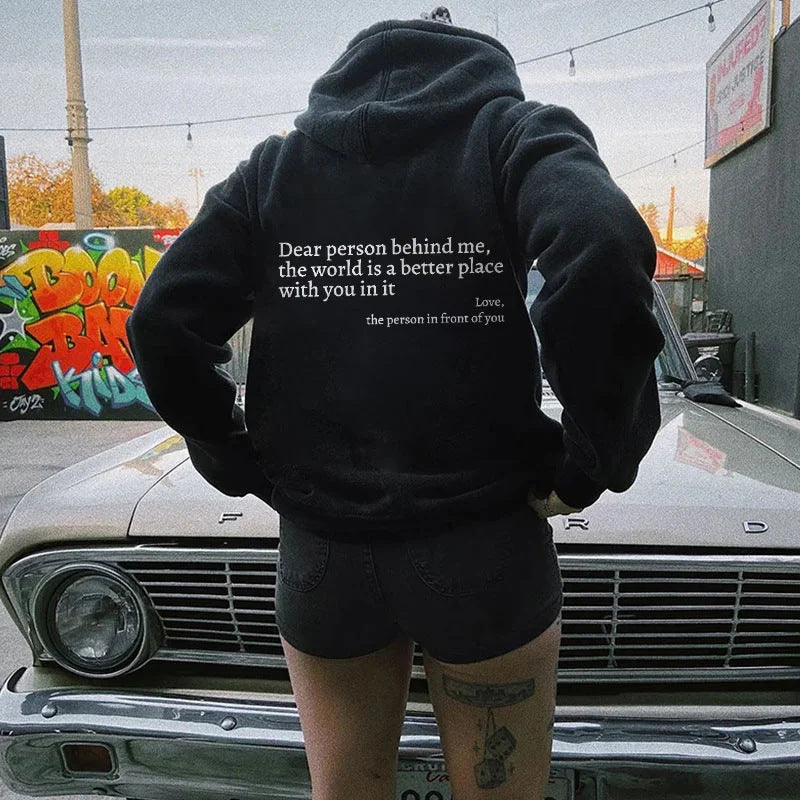 Dear Person Behind Me, | Trendsetter Hoodie | Kangaroo Pocket | Unisex