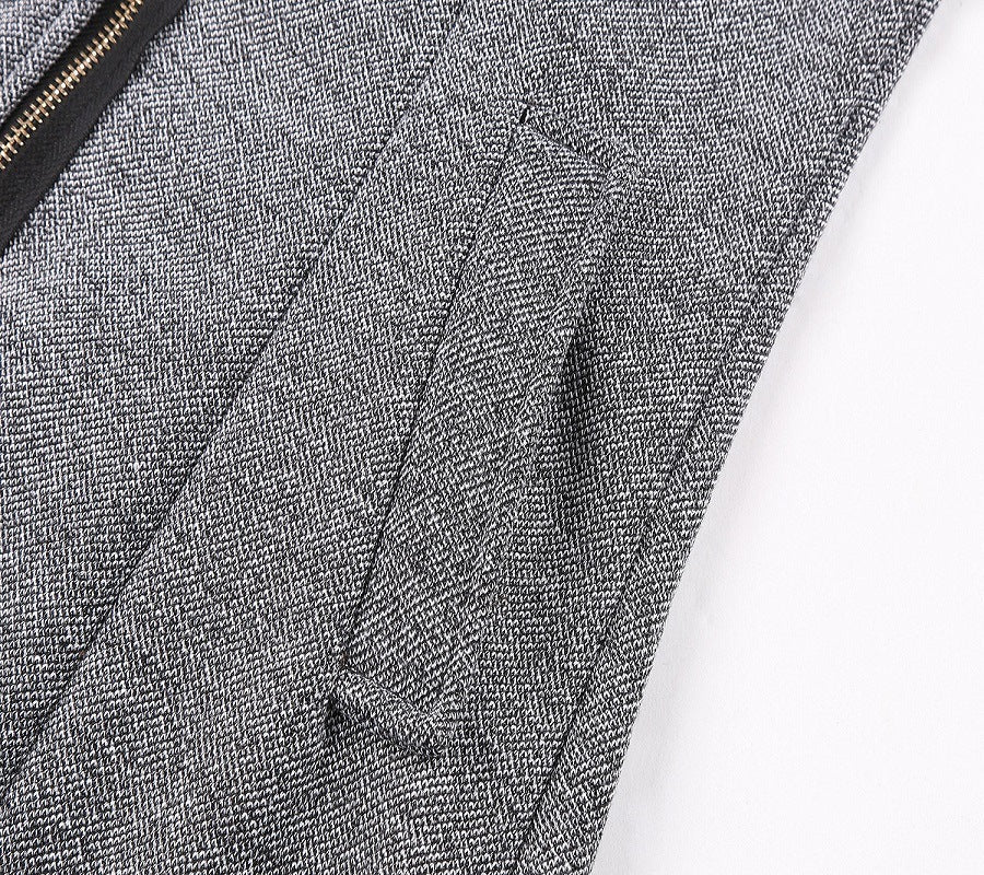 Slim Womens | Warm | Full Diagonal Zipper | Thick Woolen | Hooded Fall-Winter Windbreaker