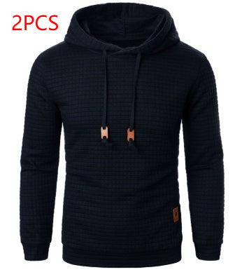 Men's Jacquard Hooded Sweater Long-sleeved | Sports Top