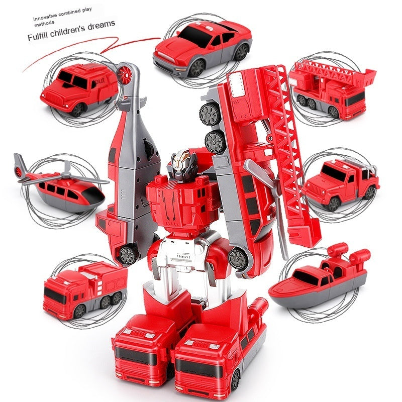 Children's Magnetic  Assembly Transformer Toy Car