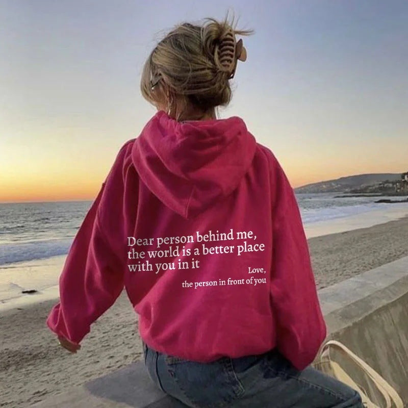 Dear Person Behind Me, | Trendsetter Hoodie | Kangaroo Pocket | Unisex